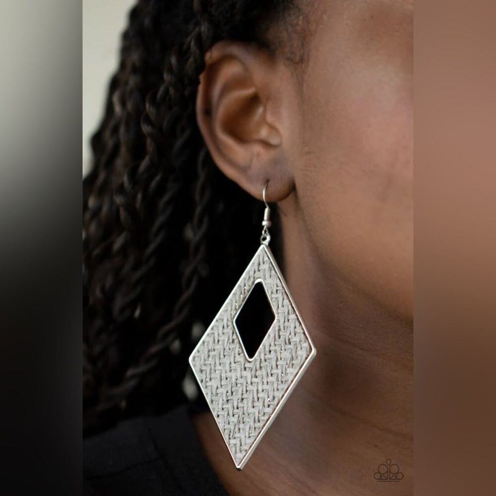 Woven Wanderer Silver Earrings (93)